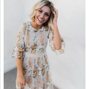 Floral Embroidered Dress